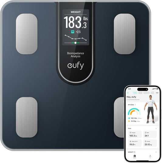 Digitalna tehtnica Eufy Smart Scale C20, črna T9130011