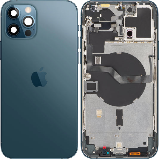 Applov ovitek za baterijo za iPhone 12 Pro Max, s srednjim ohišjem, modri (pacifiško modri), Swap
