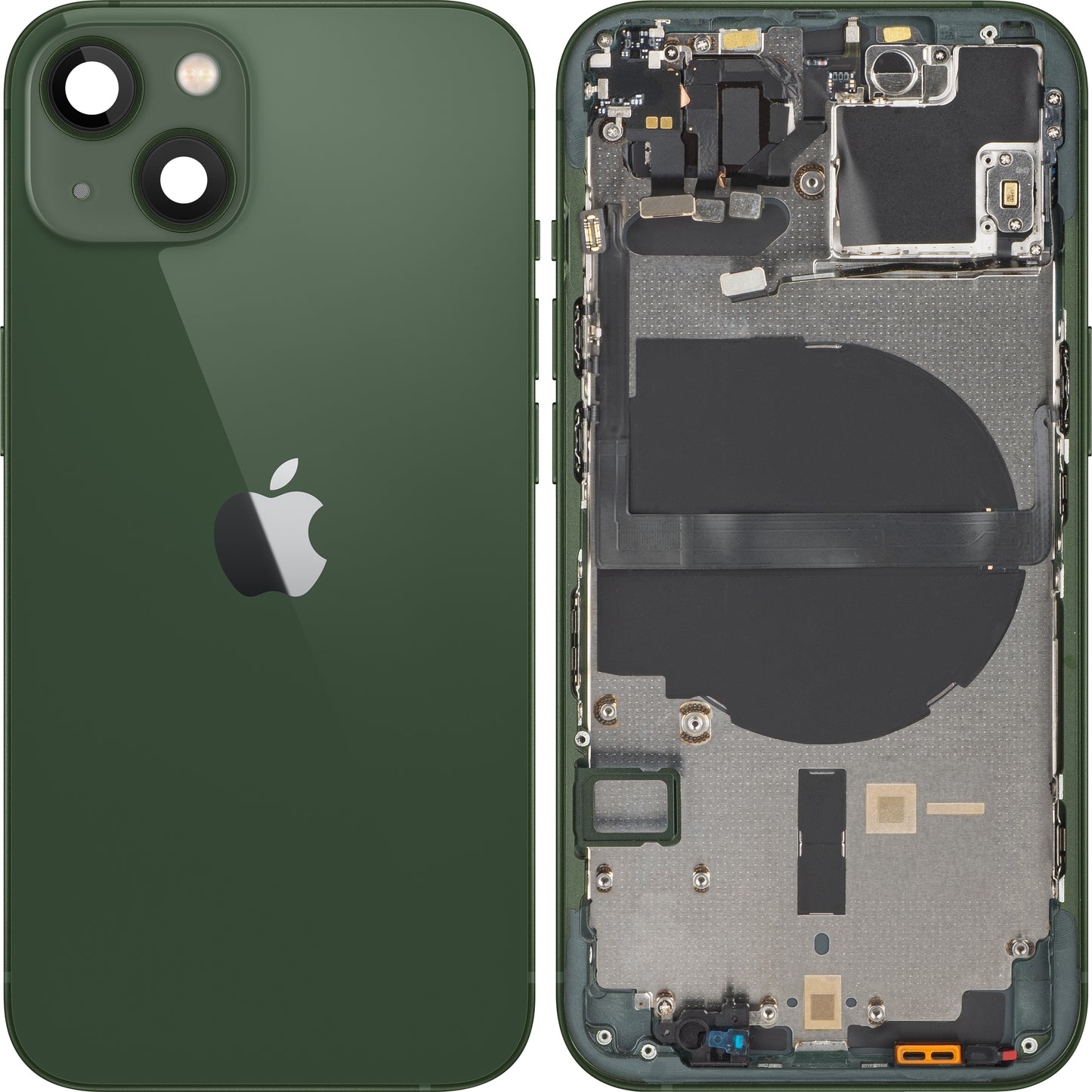 Pokrov baterije Apple iPhone 13, s srednjim ohišjem, zelen, Swap