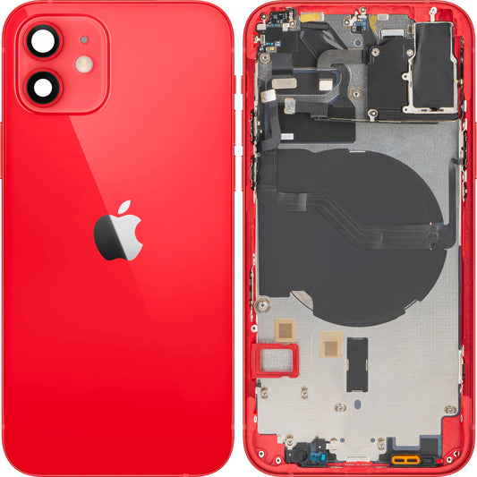 Pokrov baterije Apple iPhone 12, z ohišjem sredine, rdeč, Swap