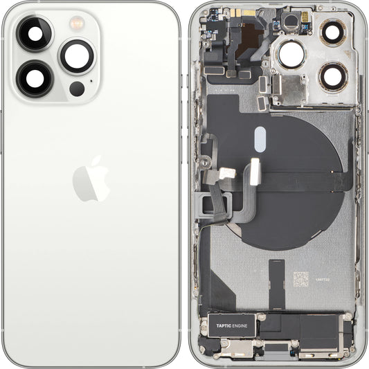 Pokrov baterije Apple iPhone 13 Pro, s srednjim ohišjem, kompletni deli, srebrn, Swap