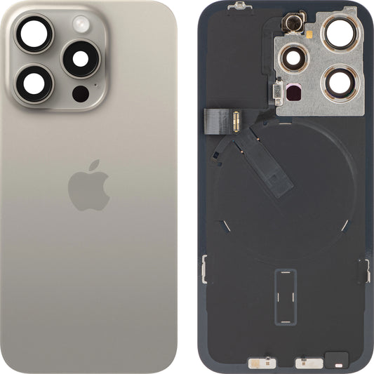 Pokrov baterije Apple iPhone 15 Pro, bež (naravni titan), zamenjava
