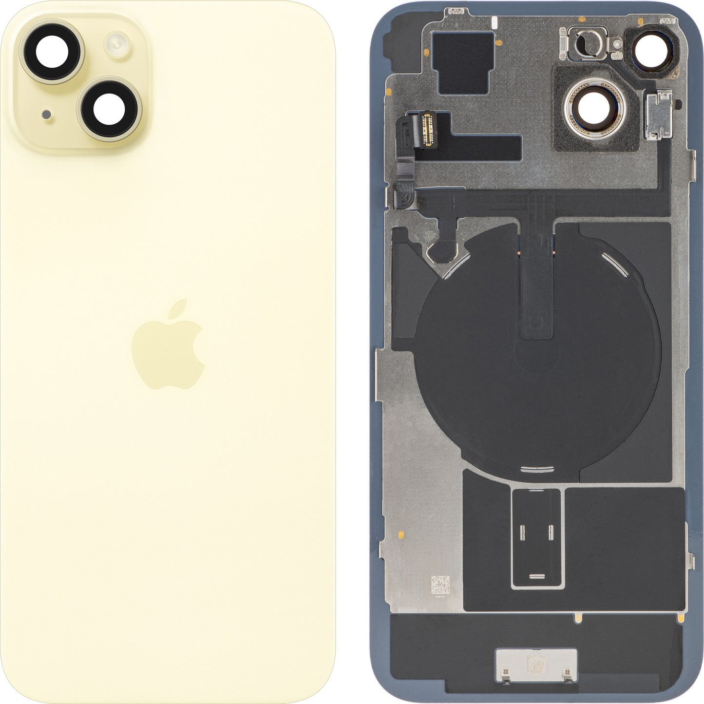 Pokrov baterije Apple iPhone 15 Plus, rumen, zamenjava