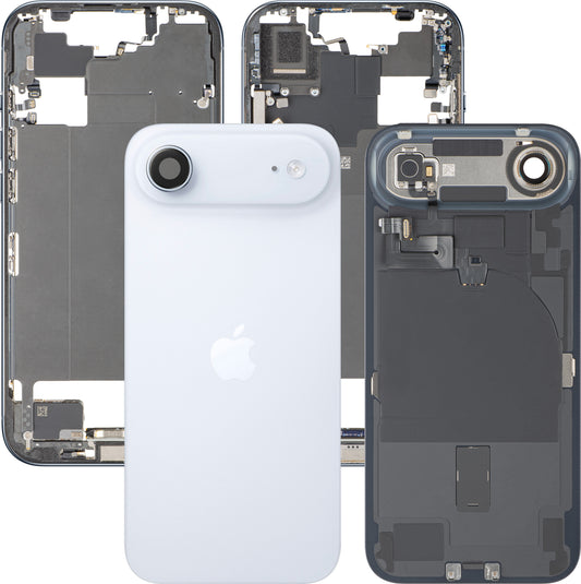 Pokrov baterije Apple iPhone 17 Air, z srednjim ohišjem, popolni deli, modra (Sky Blue), Swap Premium
