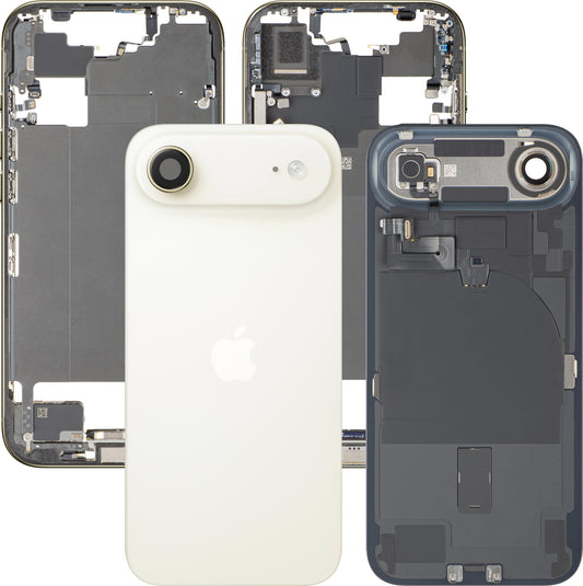 Pokrov baterije Apple iPhone 17 Air, z srednjim ohišjem, popolni deli, zlata (Light Gold), Premium zamenjava