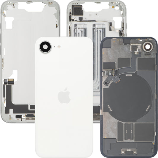 Pokrov baterije Apple iPhone 17e, s srednjim ohišjem, popolni deli, bel, Swap Premium