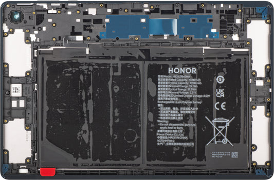 Pokrov baterije z akumulatorjem Honor Pad X8b, Wi-Fi različica, siva (Space Gray), servisni paket 0235ASTU