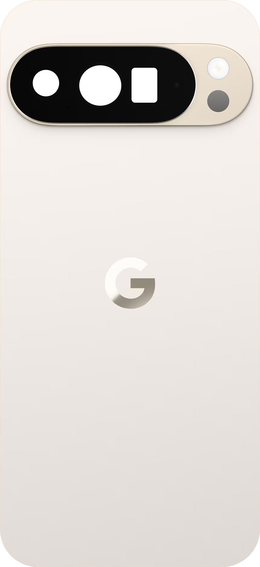Google Pixel 10 Pro XL Battery Cover, Beige (Porcelain), Service Pack G949-01362-00