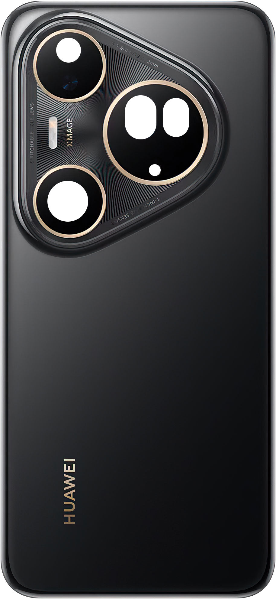 Pokrov baterije Huawei Pura 80 Ultra, črn (Golden Black), Service Pack 02357BQN
