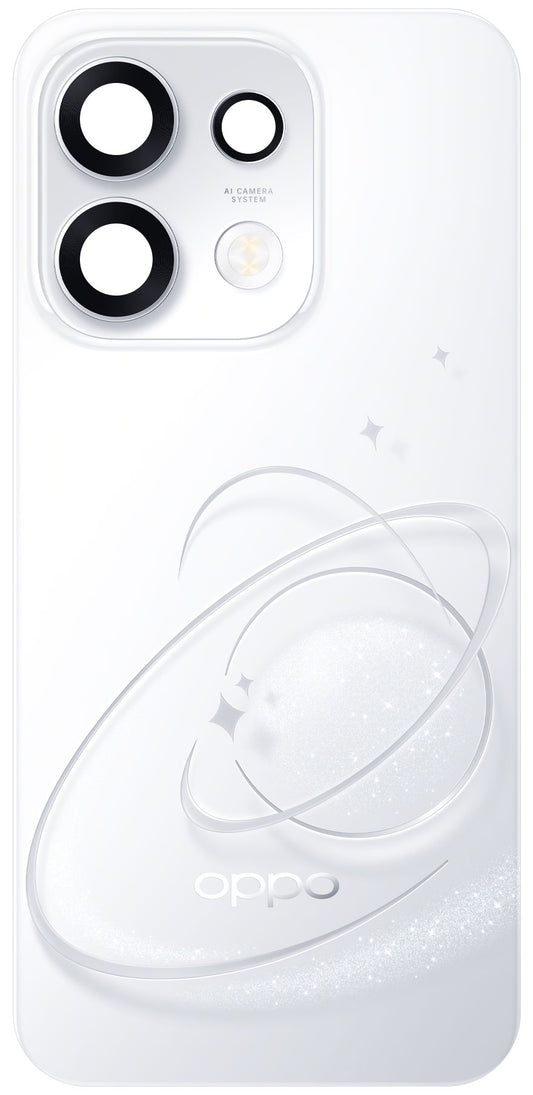 Pokrov baterije Oppo Reno16 F / Reno16 FS, srebrn (Pop White), servisni paket 621033001109