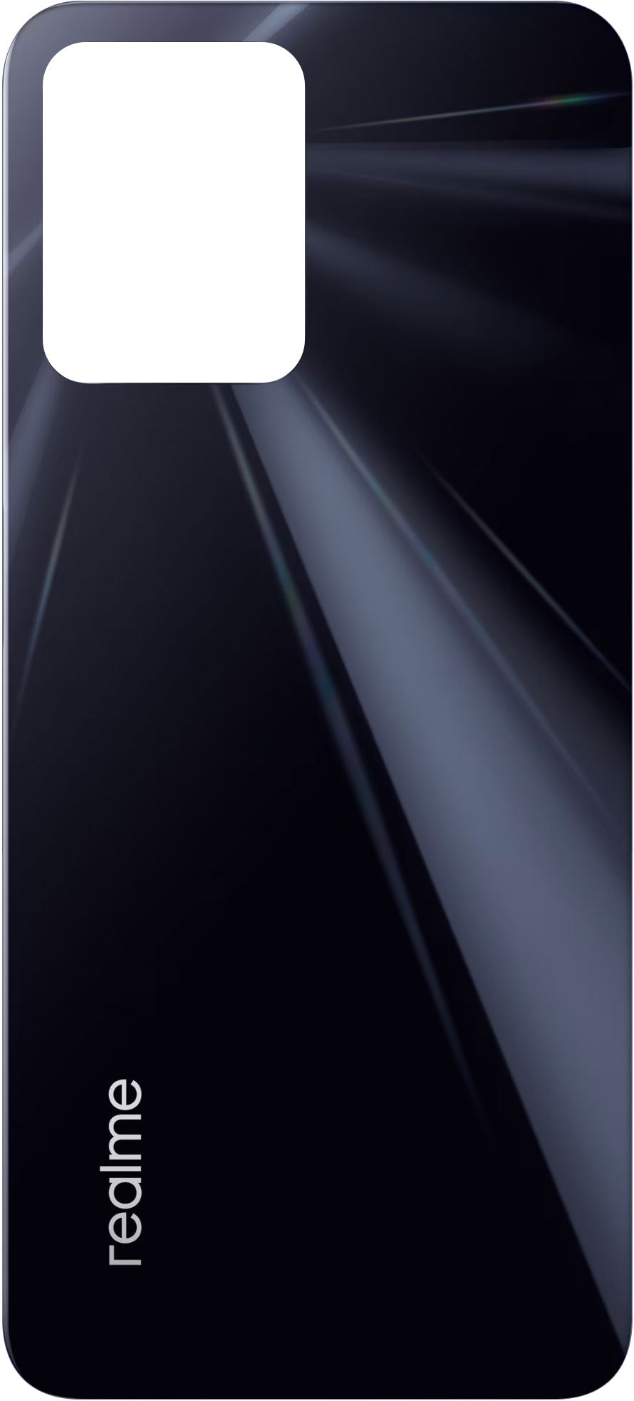 Pokrov baterije Realme C35, črn (Glowing Black), servisni paket 4710671