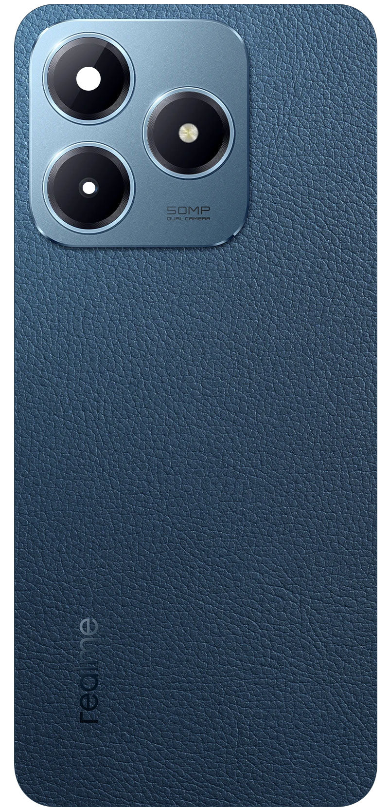 Pokrov baterije Realme C63, modra (Leather Blue), Service Pack 621033000270