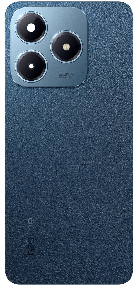 Pokrov baterije Realme C63, modra (Leather Blue), Service Pack 621033000270