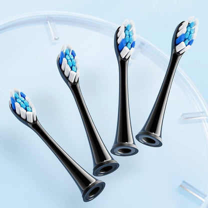 GCS2 Replacement Head for Bitvae S2 Electric Toothbrush, Set of 4, Black