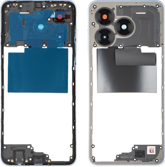 Ohišje sredine Honor X5c Plus, modro, Service Pack 9707ACJE