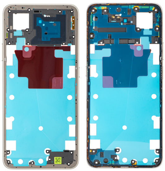 Ohišje sredine Honor X7d 5G, Zlato (Desert Gold), Service Pack 9707ACDS