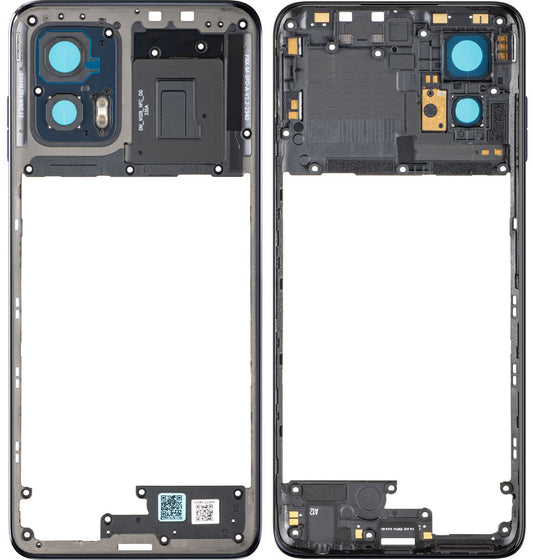 Ohišje sredine Motorola Moto G73, Modra (Midnight Blue), Service Pack 5S58C22264