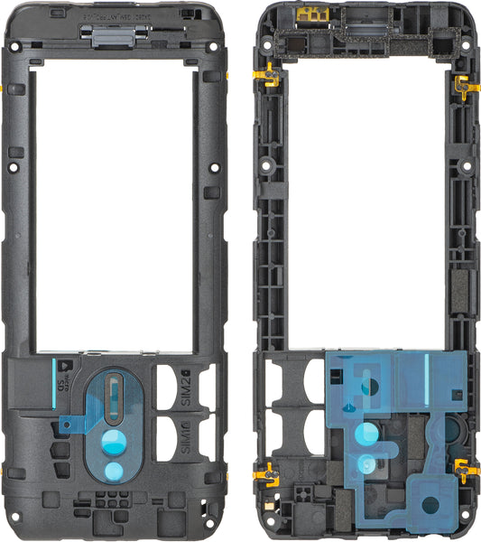 Srednji pokrov Nokia 230 (2024), Črn, Servisni paket 286913684
