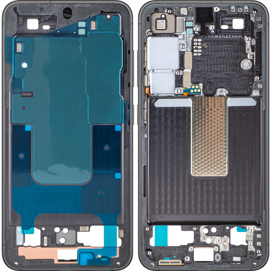 Ohišje sredine Samsung Galaxy S23 S911, Črna (Phantom Black), Service Pack GH96-15624A