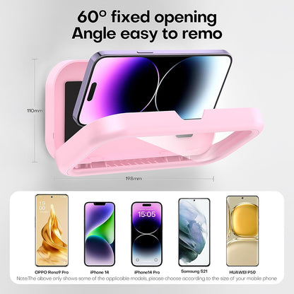 Ohišje za steno z dotikom Techsuit LC-999 za telefon, vodoodporno, roza