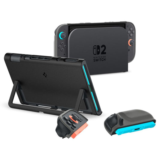 Ohišje za zaščito Spigen Nano Pop za konzolo Nintendo Switch 2, črno ACS10206