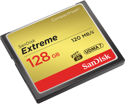 CompactFlash pomnilniška kartica SanDisk Extreme, 128Gb, UDMA 7 SDCFXSB-128G-G46