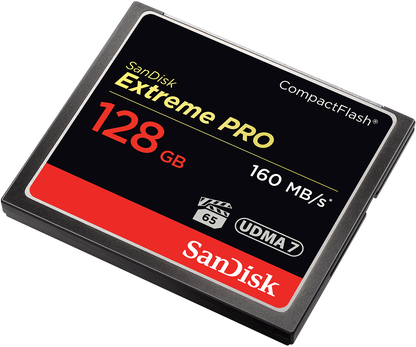 Pomnilniška kartica CompactFlash SanDisk Extreme Pro, 128Gb, UDMA 7 SDCFXPS-128G-X46
