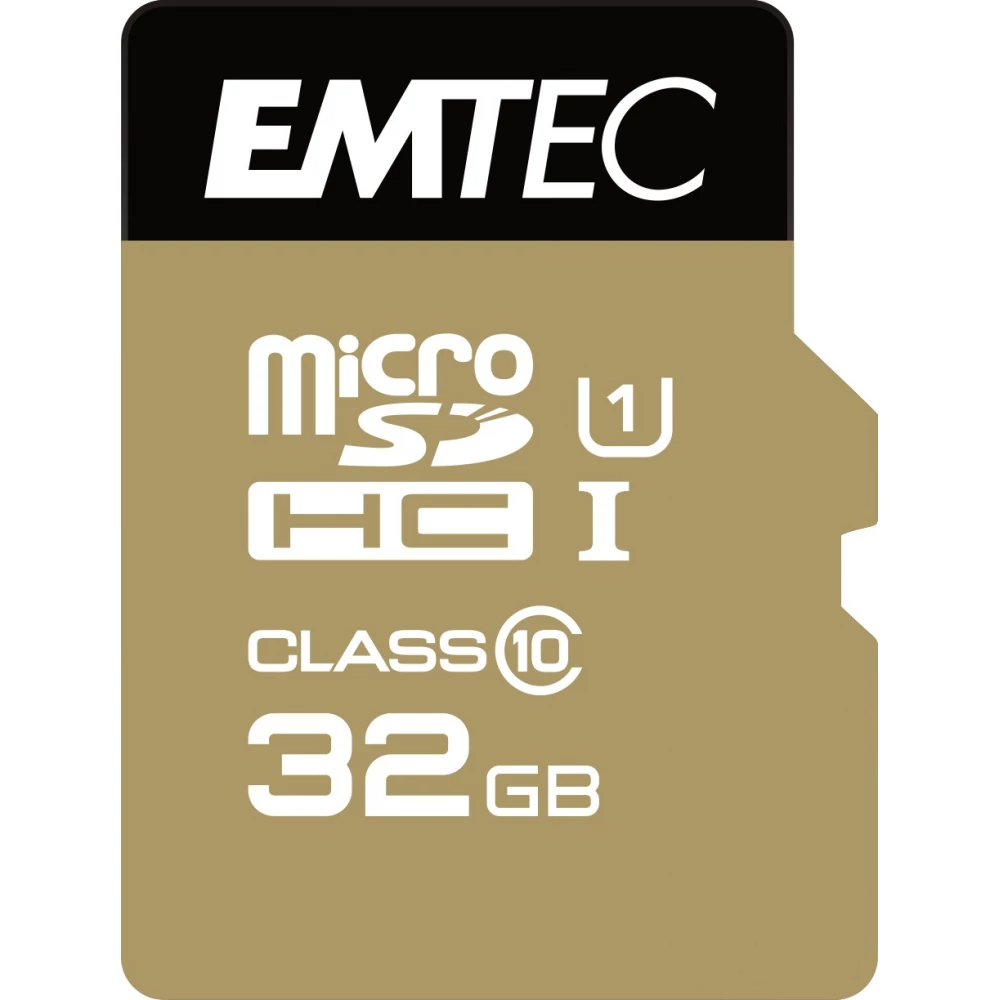 Spominska kartica microSDHC Emtec Elite Gold, 32Gb, Razred 10 / UHS-1 U1 ECMSDM32GHC10GP