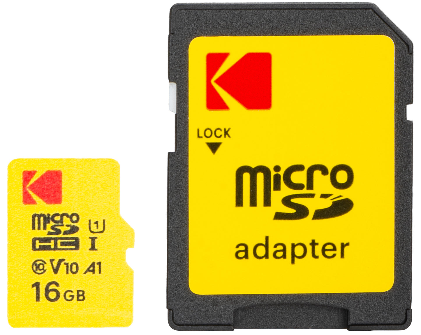 Kartica za pomnilnik microSDHC Kodak Premium Performance, 16Gb, Razred 10 / UHS-1 U1, z adapterjem EKMSDM16GHC10J6