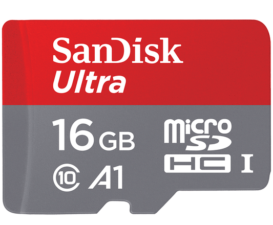 Spominska kartica microSDHC SanDisk Ultra Android A1, 16Gb, Razred 10 / UHS-1 U1 SDSQUAR-016G-GN6MN