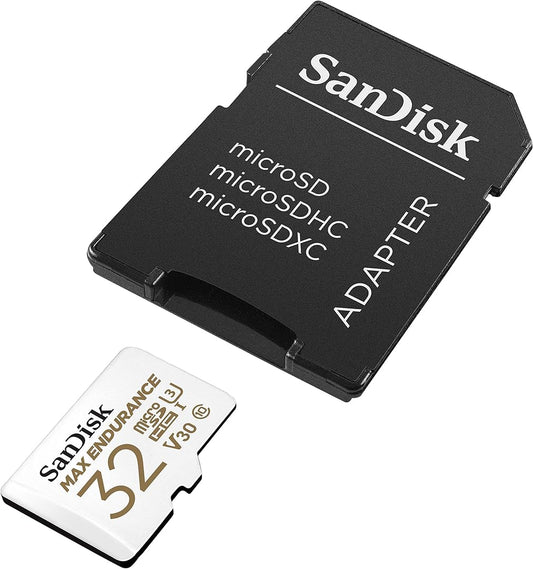 Spominska kartica microSDHC SanDisk MAX Endurance, 32Gb, Razred 10 / UHS-1 U3, Z adapterjem SDSQQVR-032G-GN6IA