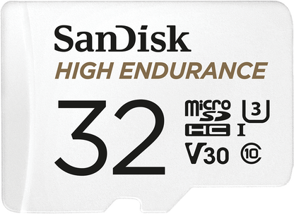 MicroSDHC pomnilniška kartica SanDisk High Endurance, 32GB, razred 10 / UHS-1 U3, z adapterjem SDSQQNR-032G-GN6IA