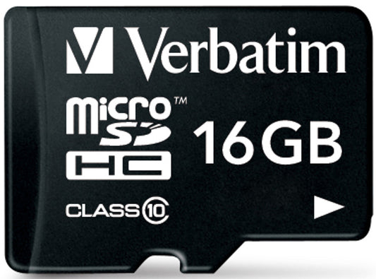 Spominska kartica microSDHC Verbatim, 16Gb, Razred 10 / UHS-1 U1, Z adapterjem