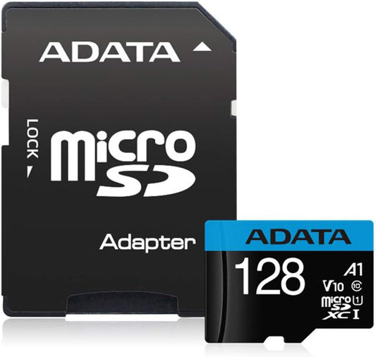 Pomnilniška kartica microSDXC Adata Premier, 128Gb, Razred 10 / UHS-1 U1, z adapterjem AUSDX128GUICL10A1-RA1