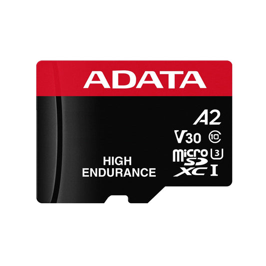 Spominska kartica microSDXC Adata High Endurance, 64Gb, Razred 10 / UHS-1 U3, Z adapterjem AUSDX64GUI3V30SHA2-RA1