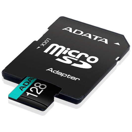 Spominska kartica microSDXC Adata Premier Pro, 128GB, Razred 10 / UHS-1 U3, Z adapterjem AUSDX128GUI3V30SA2-RA1