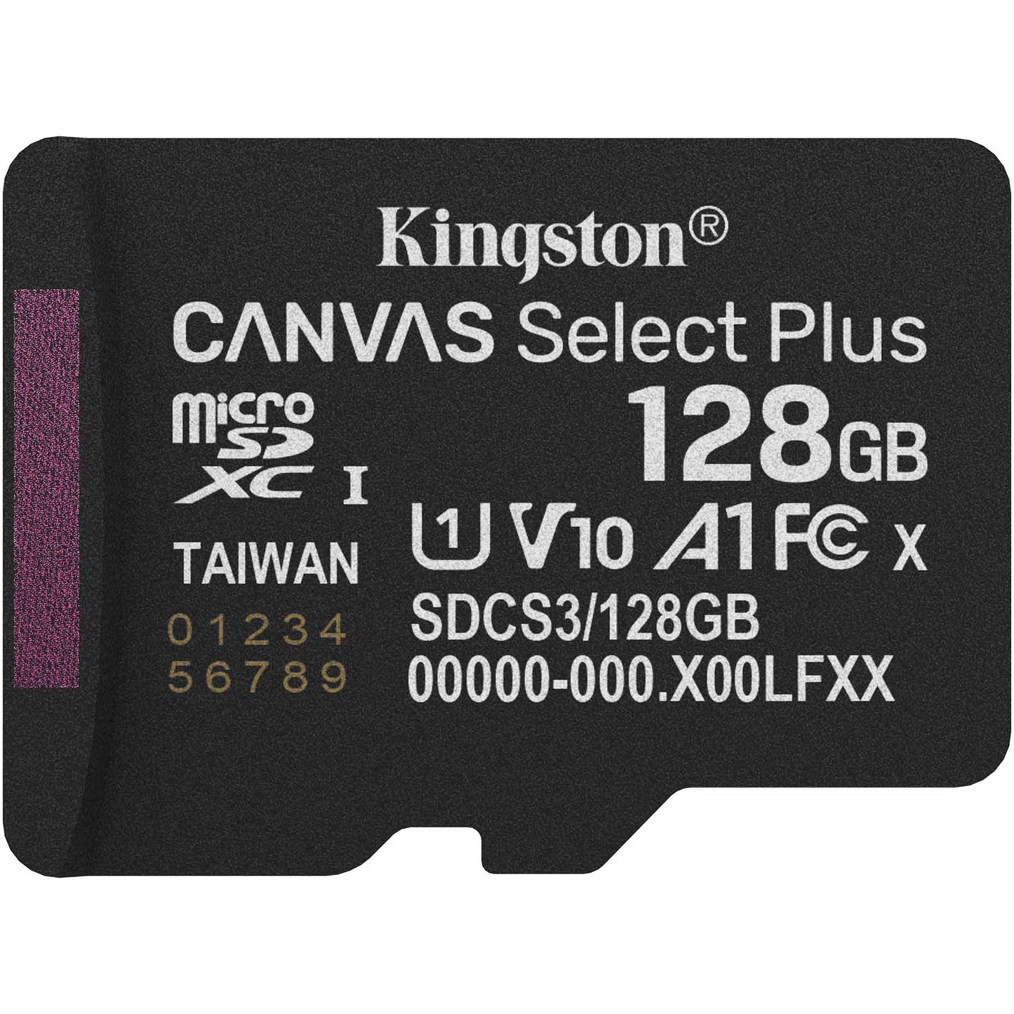 Spominska kartica microSDXC Kingston Canvas Select Plus Android A1, 128Gb, Razred 10 / UHS-1 U1 SDCS3/128GBSP