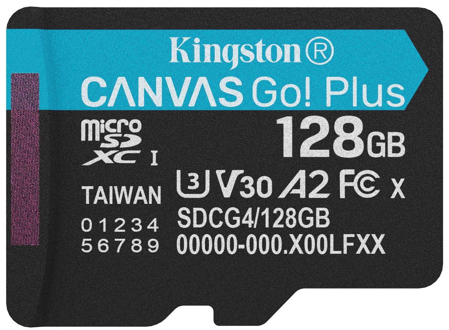 Spominska kartica microSDXC Kingston Canvas Go Plus Android A2, 128Gb, Razred 10 / UHS-1 U3 SDCG4/128GBSP