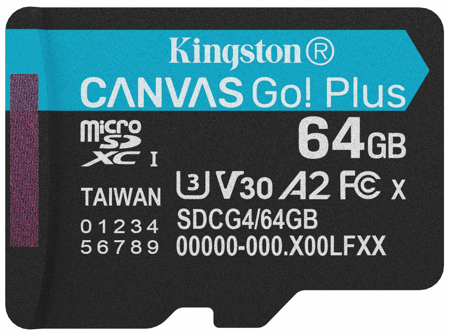 Spominska kartica microSDXC Kingston Canvas Go Plus Android A2, 64Gb, Razred 10 / UHS-1 U3 SDCG4/64GBSP