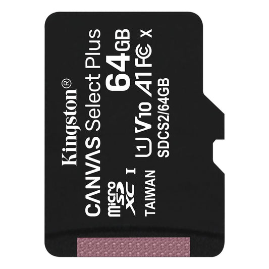 Pomnilniška kartica Kingston Canvas Select Plus, 64 GB, razred 10 / UHS-1 U1 SDCS2/64GBSP microSDXC