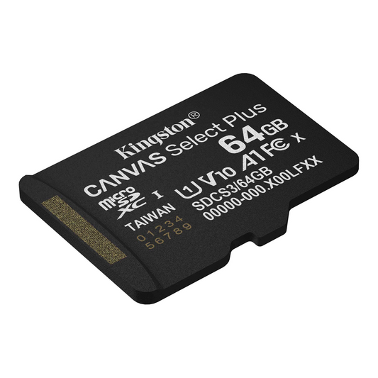 Spominska kartica microSDXC Kingston Canvas Select Plus Android A1, 64Gb, Razred 10 / UHS-1 U1 SDCS3/64GBSP