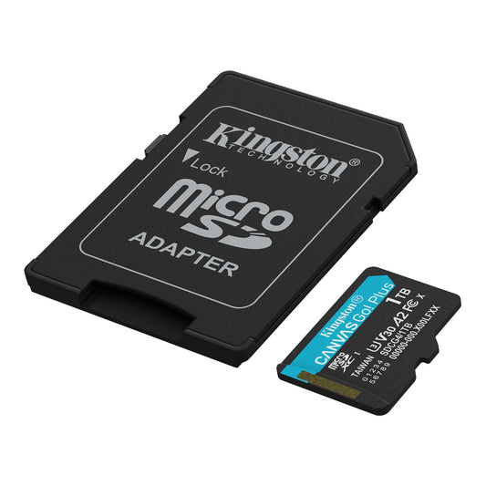 Spominska kartica microSDXC Kingston Canvas Go Plus Android A2, 1TB, Razred 10 / UHS-1 U3, Z adapterjem ‎SDCG4/1TB