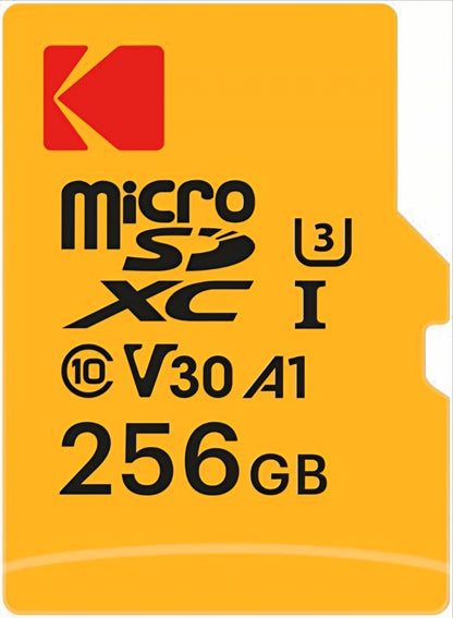 Kartica za pomnilnik microSDXC Kodak, 256Gb, Razred 10 / UHS-1 U3, z adapterjem EKMSDM256GXC10HPRK