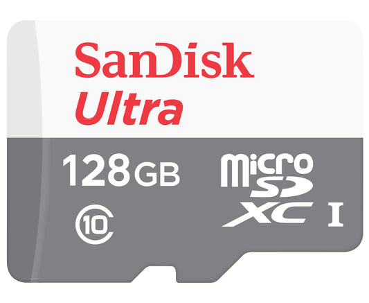SanDisk Ultra Android microSDXC pomnilniška kartica, 128 GB, razred 10 / UHS-1 U1 SDSQUNR-128G-GN6MN