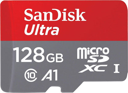 Spominska kartica microSDXC SanDisk Ultra Android A1, 128Gb, Razred 10 / UHS-1 U1 SDSQUAB-128G-GN6MN