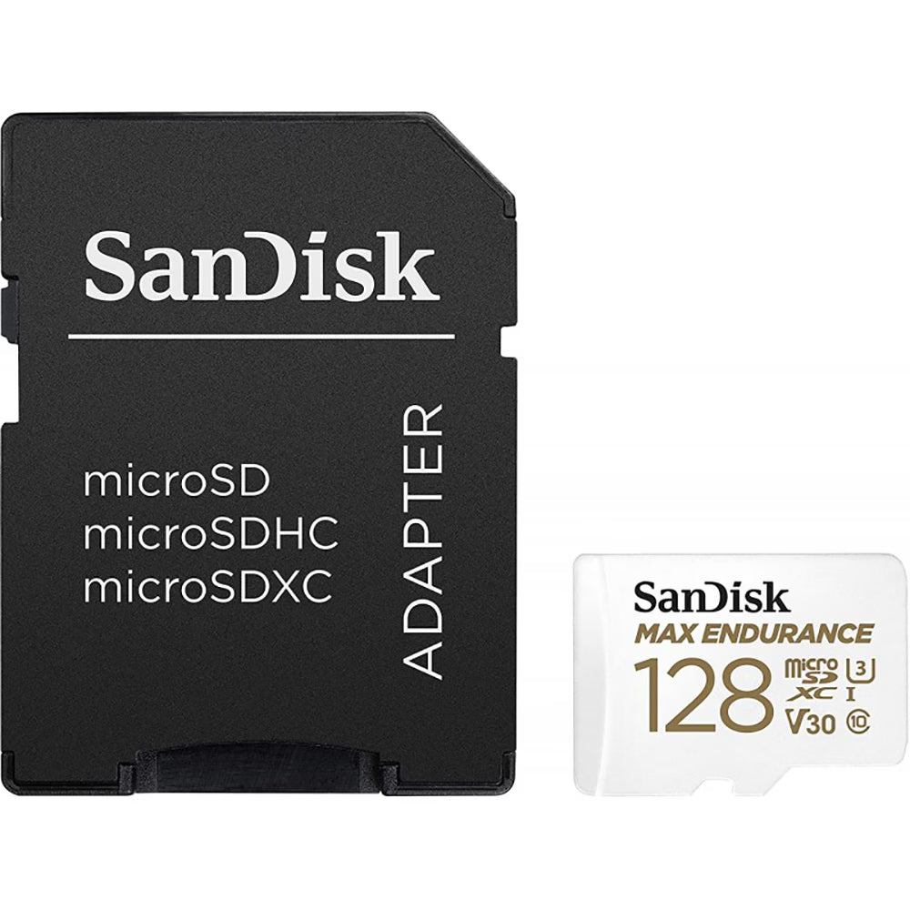 Spominska kartica microSDXC SanDisk MAX Endurance, 128Gb, Razred 10 / UHS-1 U3, Z adapterjem SDSQQVR-128G-GN6IA