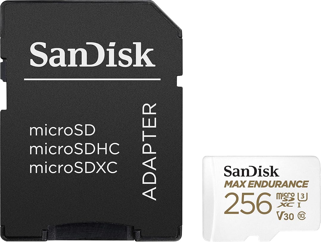 Pomnilniška kartica microSDXC SanDisk MAX Endurance, 256Gb, Razred 10 / UHS-1 U3, Z adapterjem SDSQQVR-256G-GN6IA