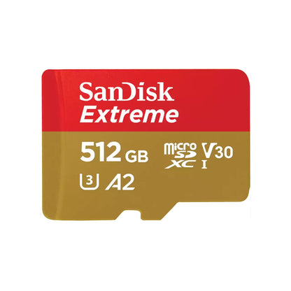 Spominska kartica microSDXC SanDisk Extreme, 512Gb, Razred 10 / UHS-1 U3 SDSQXAV-512G-GN6MN