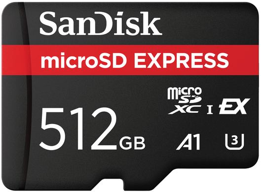 Pomnilniška kartica microSDXC SanDisk Express, 512Gb, Razred 10 / UHS-1 U3 SDSQXFN-512G-GN4NN