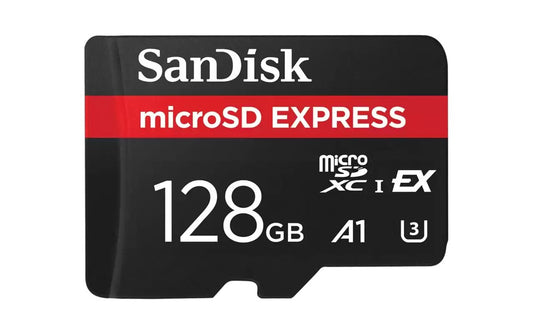 Spominska kartica microSDXC SanDisk Express, 128Gb, Razred 10 / UHS-1 U3 SDSQXFN-128G-GN4NN